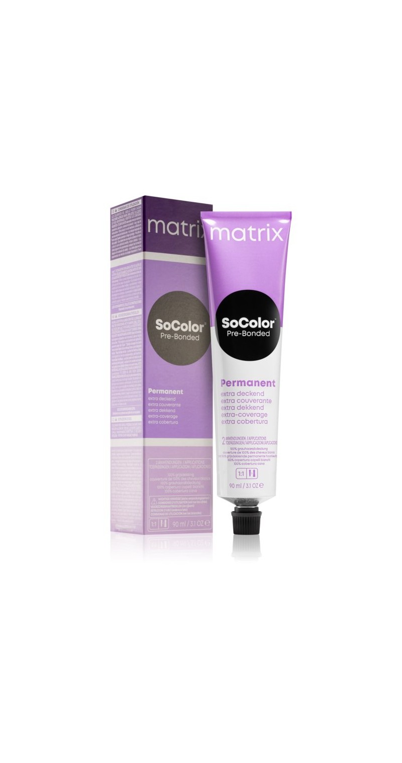 Matrix SoColor Pre-Bonded Extra Coverage 508Na - Blond deschis natural cenusiu - 90 ml