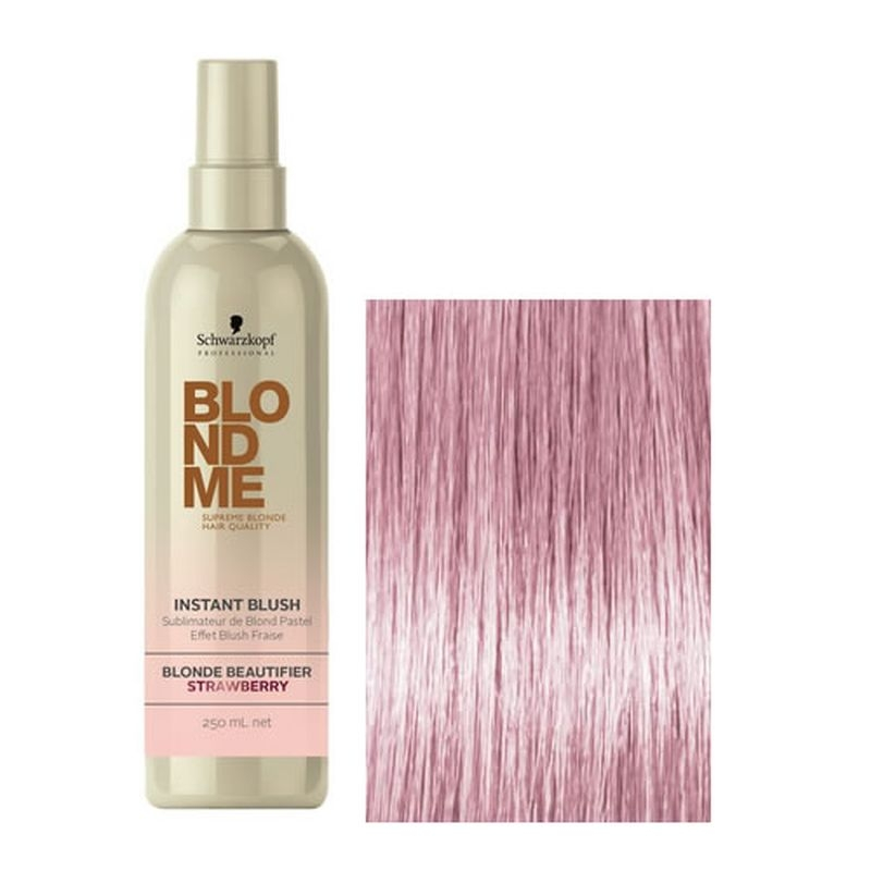 Schwarzkopf Blond Me Instant Blush Strawberry Spray Nuantator