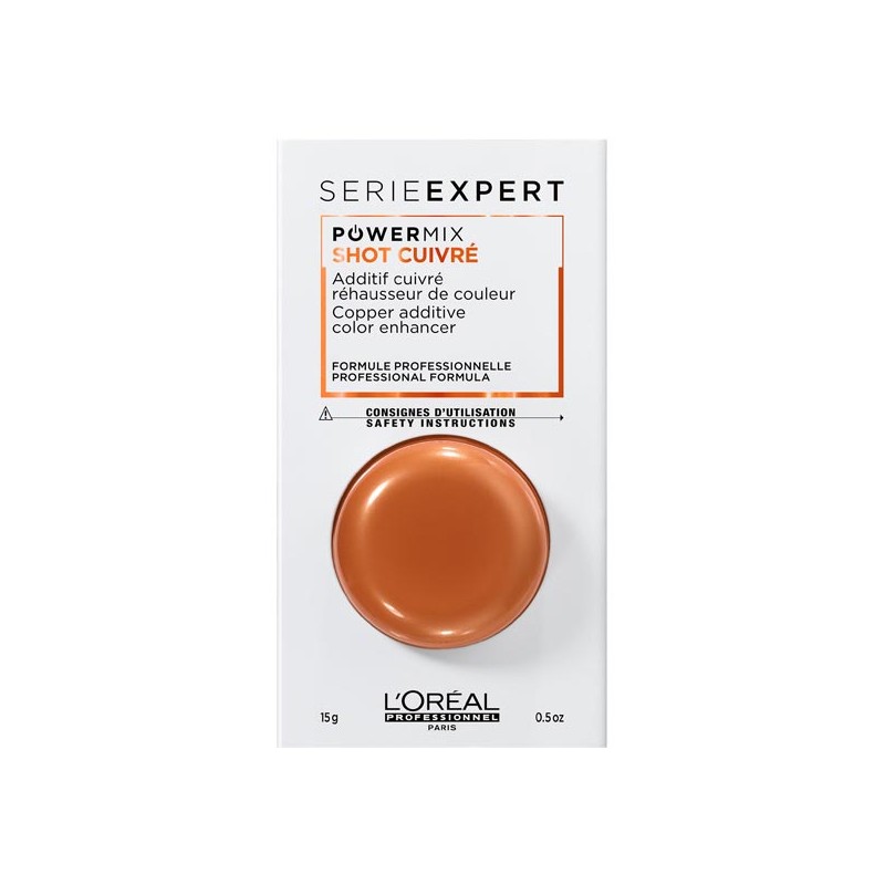 ​L’Oreal Professionnel Serie Expert Powermix Shot Copper - Aditiv cu pigment portocaliu pentru intensificarea nuantei - 15 ml​