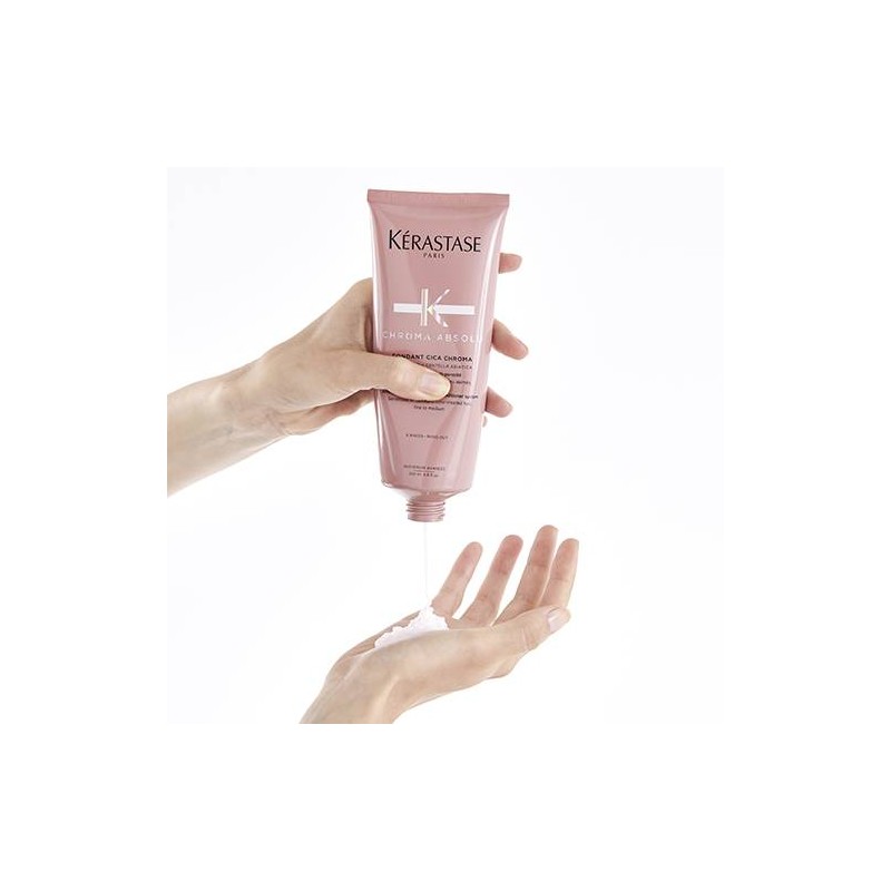 ​Kérastase Masque Vert Chroma Neutralisant Hair Mask - Masca cu pigment verde anti-rosu pentru nuante perfecte de brunet inchis 150ml